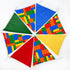 32Ft Building Block Party Decorations Red Blue Yellow Green Colorful Building Block Triangle Flag Pennant Bunting
