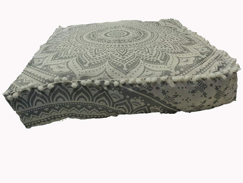 24" Large Round seat Floor Cushion Chair Ottoman Cover Pouf Pillow Meditation Floor Cushions for Adults Seating pouffe