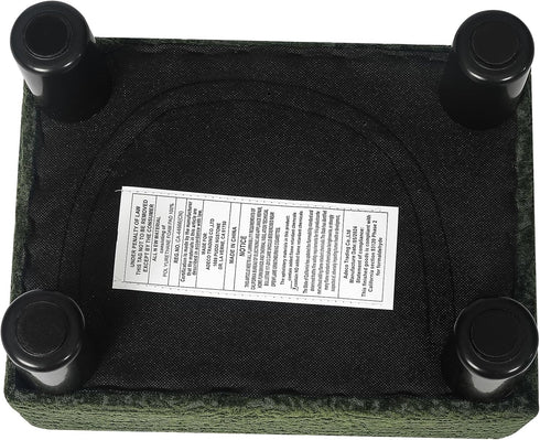 15" Adeco Flannel Small Footstool Ottoman for Footrest, Modern Velvet Rectangle Step Stool Extra Seating with Non-Skid