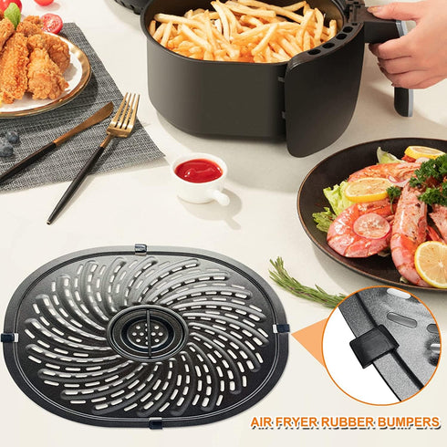 Air Fryer Grill Pan for Power XL Gowise 7QT, Nonstick Coating Crisper Plate, Replacement Parts, Accessories, Enamel