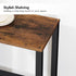 2-Tier BF91BZ01 HOOBRO End Table, Small Side Table with Storage Shelves, Nightstand with Faux Rattan Decoration