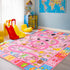 4x5, Ultra-Soft Kids Rug Washable Non-Slip Toddler Play Mat, Educational Learning Carpet for Nursery Bedroom Classroom