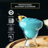 Dragon Glassware Set of 2 Margarita Glasses - 12 oz Clear Double Wall Stemless Insulated Barware for Hot or Cold