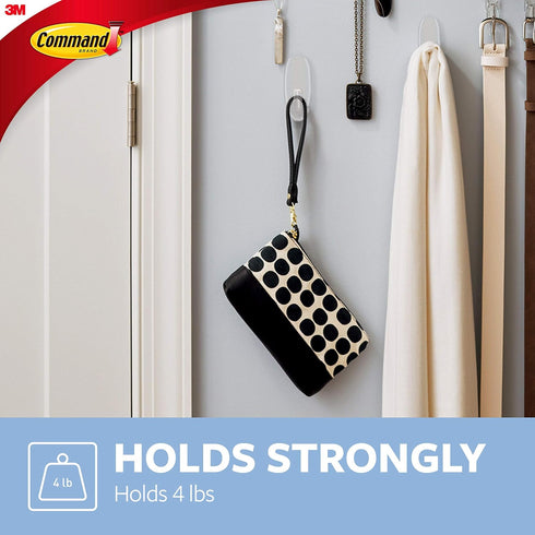 Command Large Hook, 6-Pack, Decorate Damage-Free, Holds 4 lbs (17093CLRES)