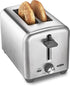 BELLA 2 Slice Stainless Steel Toaster with Extra Wide Slots, Removable Crumb Tray, 6 Browning Options & Auto Shut Off