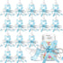 Nuenen 48 Pcs Baby Shower Milk Bottles with Ribbon Plastic Bear Candy