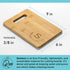 Personalized Cutting Boards - Small Monogrammed Engraved Cutting Board (S) - 9x6 Customized Bamboo Cutting Board with Initials - Wedding Kitchen Gift - Wooden Custom Charcuterie Boards by On The Rox by On The Rox