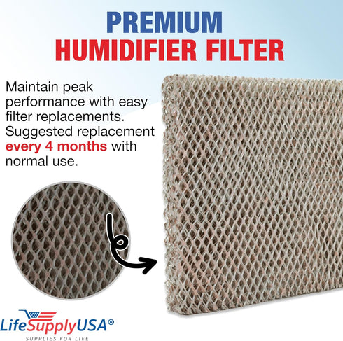 LifeSupplyUSA Humidifier Filter Replacement Water Panel Evaporator, Compatible with Aprilaire # 35, 350, 360, 560, 568,