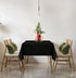 Utopia Kitchen 2 Pack 6 Foot Rectangle Table Cloth, Black, Stain and Wrinkle Resistant for Dining and Parties