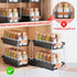 2 Pack 2 Need:12.5'' 11'' 5.5'' Delamu Pull Out Spice Rack Organizer for Cabinet, Tier Slide Out Spice Organization