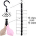 Closet Hanging Cap Organizer, 16 Baseball Cap Rack, Closet Hook Hat Storage Organizer (1 Pack)
