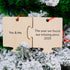 NGHYANNA 2025 NGHYANA Wooden Puzzle Piece Ornament You and Me Keepsake Couples Gift