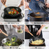 LIANYU 15-Piece Kitchen Silicone Cooking Utensils Set with Holder, Wooden Handle Tools in Black Gray