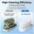 Toothbrush Holder and Cleaner Razor Holder/Dryer Light Cleaning and Air Drying Automatic Ratating Cover Rechargeable