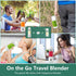 Portable Blender for Shakes and Smoothies, 24oz Travel Blender, 300W Type-C Rechargeable with Travel Lid