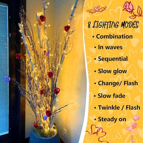 2 Pack 33ft 100 8 YEGUO Battery Operated String Lights Indoor, Each LED Twinkle Fairy Lights for Bedroom with Remote