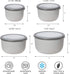 Oggi Prep, Store & Serve Plastic Bowl with See-Thru Lid, Dishwasher, Microwave & Freezer Safe, 1.4 qt