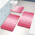 Arotive Microfiber Bathroom Rugs, Shaggy Soft Non-Slip Bath Mat, Machine Washable, 24"x16", Pink