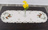 Country (15Wx54L) Embroidered Rooster Chic Lace Farmhouse Table Runner, Dresser Scarf, Coffee Table Runner