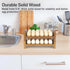 Uibyriy 2-Tier 36 Countertop Wooden Egg Holder for Eggs, Wooden Egg Holder with Carry Handle for Chicken, Duck