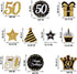 Blulu 50th Birthday Party Foil Hanging Swirls Decorations, 30 Pcs Glitter Celebration Cutouts