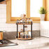 2 Countertop SR22BR YATINEY Lazy Susan Organizer, Rotating Spice Rack, Tier Spice Turntable Organizer, Industrial
