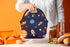 Violet Mist Women's Reusable Neoprene Lunch Bag, Space Rocket, Unisex, 11.4"L x 10.43"H x 5.51"W, fits containers up to
