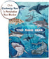 50x60) Personalized Shark Blanket for Kids - Ships Next Day and Made in USA - Soft Fleece Throw Bed, Cute Room Decor