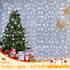 Ollny Curtain Lights 6.6x6.6ft, 200 LED White String Lights with Remote, USB Power Fairy Light for Wedding Decor