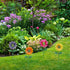 YEAHOME 4 Pack Garden Decor, 20'' Flower Garden Stakes, Metal Flowers for Outdoor Lawn