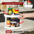 2 Pack, 2 10" Countertop, Tier Turntable Lazy Susan Spice Organizer - Rotating Seasoning Rack Spinner for Pantry