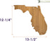 Totally Bamboo Florida State Shaped Serving & Cutting Board
