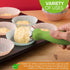 Spring Chef Green Heavy Duty Ice Cream Scoop, Non-Slip Handle, Professional Metal Kitchen Tool