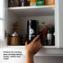 KOZO Black Glass Airtight Storage Jar with UV Protection, Humidity Pack, Large 2 oz Size (1000ml) for Spices and Herbs