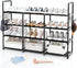 4 Tier Shoe Rack, Shoe Organiser, Metal Shoe Rack, Closet Shoe Rack,