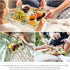 Chic Serving Tray with Golden and Green Leaf Design for Home