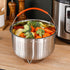 Steamer Basket for Instant Pot, Stainless Steel Vegetable Steamer Basket Insert for 8qt Pots
