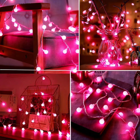 38ft 100LED 8 Mothers Day Decorations Lights USB Plug in Mode Remote Timer Mini Globe Fairy String Lights Gifts for Mom