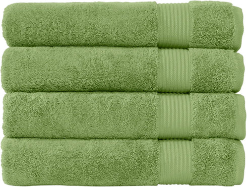 Classic Turkish Towels CTT - Premium 4 Piece Bath Towel Set, Made