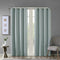 Sun Smart Maya Blackout Curtain Patio Single Window, Textured Heatherd Print, Grommet