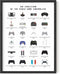 HAUS AND HUES Retro Video Game Poster for Wall, Gaming Decor, Unframed Controller Art Print for Gamers