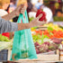 Lakesstory Eco-Friendly Biodegradable Green T-Shirt Bags - Compostable Grocery Bags