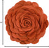 Fennco Styles Eva's Flower Garden Decorative Filled Throw Pillow | 13" Round | Terracotta Floral Accent