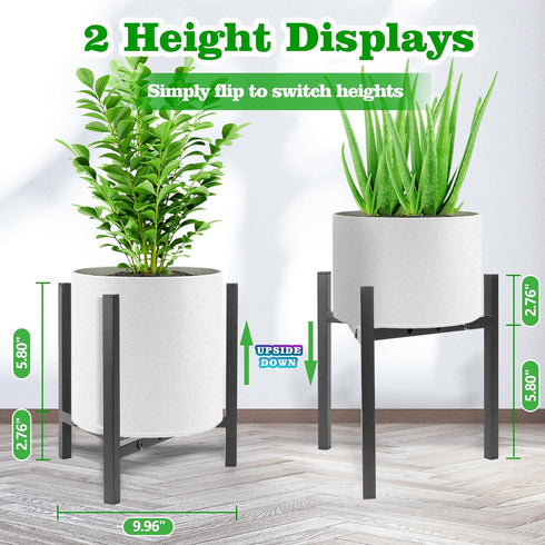 8-12 inch Items-2, Airpark Plant Stand Indoor Adjustable, Metal Modern Plant Stand, Heavy Duty Stable Plant, Fit Pots