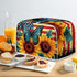 Sunflower Butterfly Print Toaster Cover, 2 Slice, Washable American Flag Kitchen Appliance Protector, Anti-dust Bread