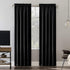 Sun Zero Oslo Theater Grade Extreme Total Blackout Curtain Panel, Rod Pocket, 52" x 84", Black