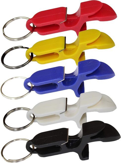 Shotgun Tool Bottle Opener Keychain - 5 Pack Beer Bong Shotgunning Tool for Parties and Drinking Accessories