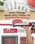 2LB 304 6 Nozzles, 19mm 4 1 Jerky Gun Kits, Stainless Steel Beef Stick Gun, Beef Jerky Shooter Cannon with Versatile