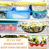 10 Pack Cloth Bowl Covers for Bread Rising, Reusable Fabric Covers, 5 Size Stretch Elastic for Food Storage