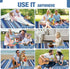 80"x80" 3-Layer Picnic Blankets Outdoor Extra Large - Waterproof Beach Blanket, Machine Washable Foldable Park Mat